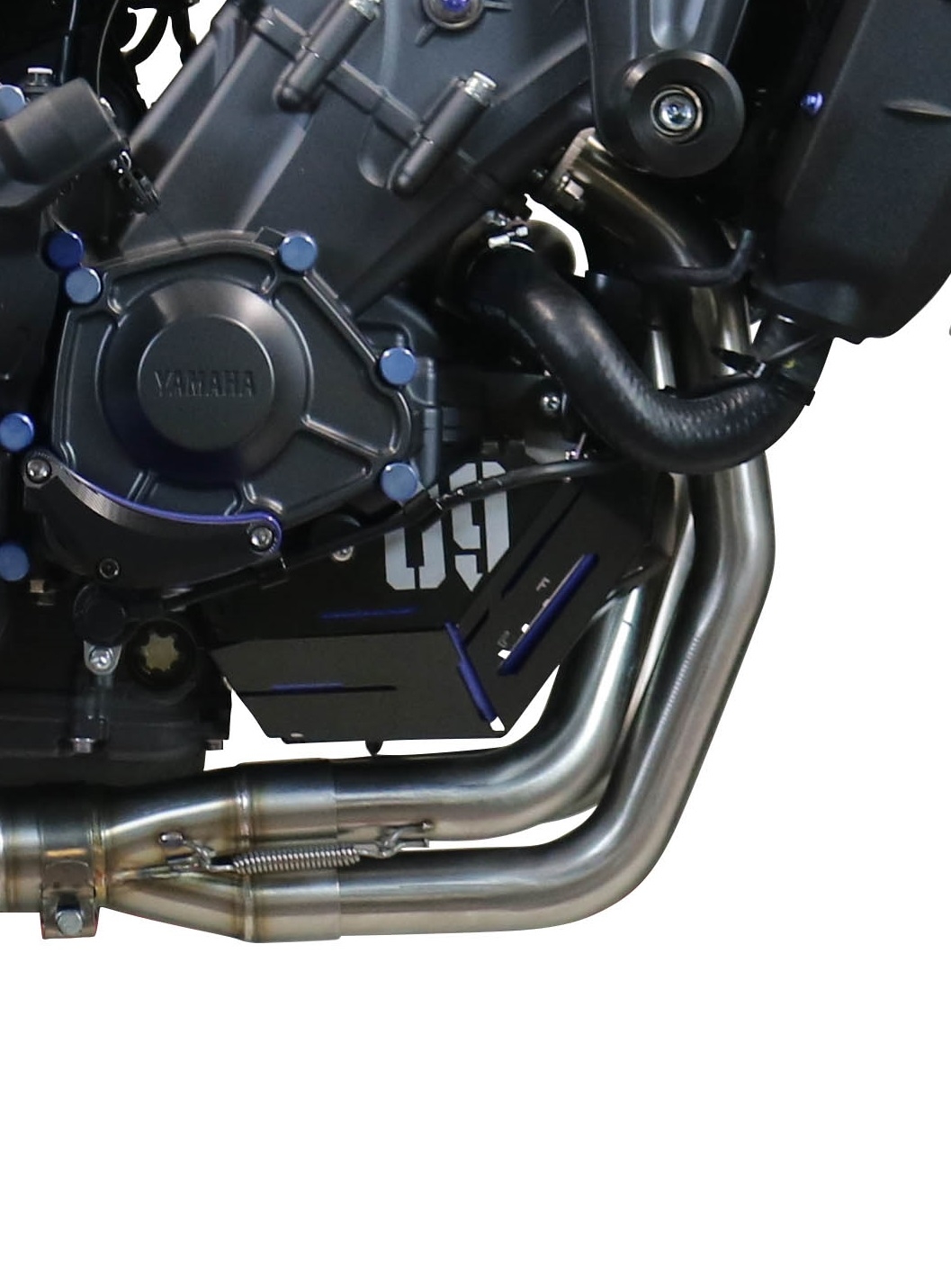 Exhaust compatible with Yamaha XSR900 2022-2024, M3 Poppy, Homologated legal full system exhaust, including removable db killer and catalyst 