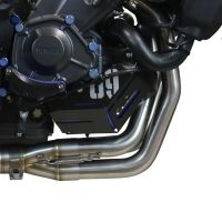Exhaust compatible with Yamaha XSR900 2022-2024, M3 Poppy, Homologated legal full system exhaust, including removable db killer and catalyst 