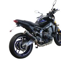 Scarico compatibile con Yamaha Mt-09 2021-2023, M3 Black Titanium, Scarico completo omologato,fornito con db killer estraibile,catalizzatore e collettore