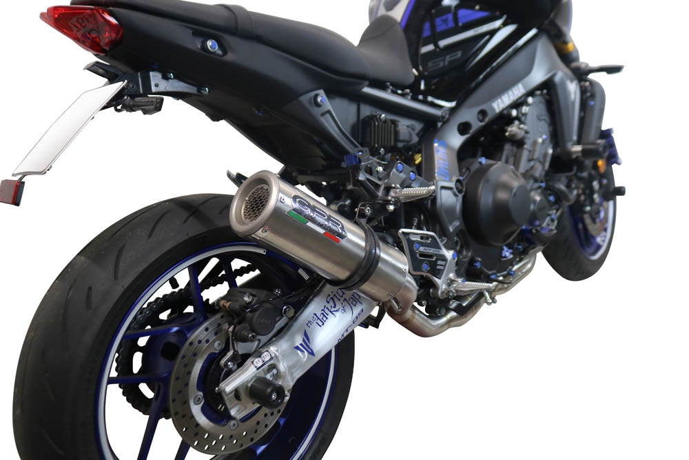 Scarico compatibile con Yamaha Mt-09 2021-2023, M3 Inox , Scarico completo omologato,fornito con db killer estraibile,catalizzatore e collettore