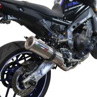 Scarico compatibile con Yamaha Mt-09 2021-2023, M3 Inox , Scarico completo omologato,fornito con db killer estraibile,catalizzatore e collettore