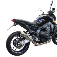 Scarico compatibile con Yamaha Mt-09 2021-2023, Powercone Evo, Scarico completo omologato,fornito con db killer estraibile,catalizzatore e collettore