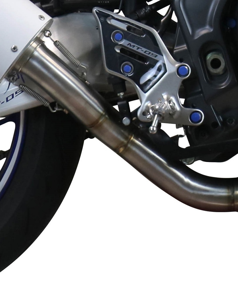 Scarico compatibile con Yamaha XSR900 2022-2023, GP Evo4 Poppy, Scarico completo omologato,fornito con db killer estraibile,catalizzatore e collettore