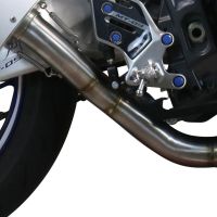 Scarico compatibile con Yamaha XSR900 2022-2023, GP Evo4 Poppy, Scarico completo omologato,fornito con db killer estraibile,catalizzatore e collettore
