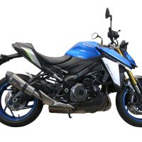 Scarico compatibile con Suzuki Gsx-S 1000 2021-2025, GP Evo4 Titanium, Scarico omologato, silenziatore con db killer estraibile e raccordo specifico