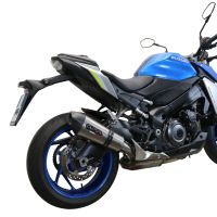 Scarico compatibile con Suzuki Gsx-S 1000 2021-2025, GP Evo4 Titanium, Scarico omologato, silenziatore con db killer estraibile e raccordo specifico