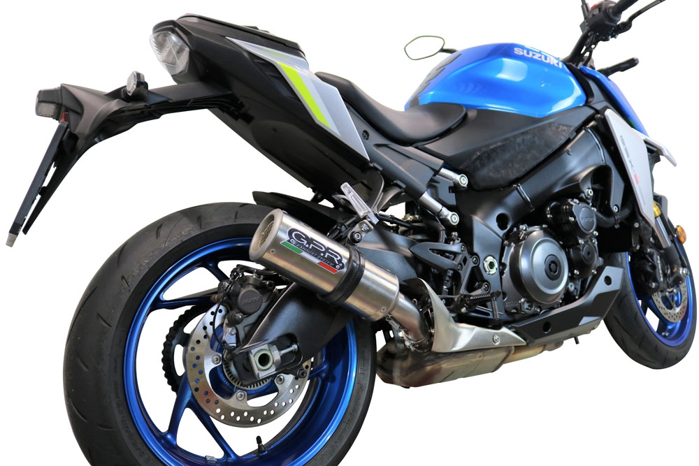 Exhaust system compatible with Suzuki Gsx-S 1000 2015-2016, M3 Inox , Homologated legal full system exhaust, including removable db killer and catalyst 