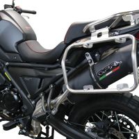 Scarico compatibile con Voge 650DSX 2021-2024, Furore Evo4 Nero, Terminale di scarico omologato,fornito con db killer estraibile,catalizzatore e collettore