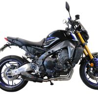 Scarico compatibile con Yamaha Mt-09 2021-2024, Gpe Ann. Poppy, Scarico completo omologato,fornito con db killer estraibile e collettore, legale solo per alcuni mercati extracee