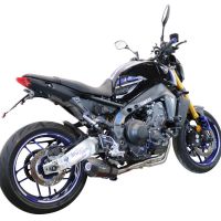 Scarico compatibile con Yamaha Mt-09 2021-2024, Gpe Ann. Poppy, Scarico completo omologato,fornito con db killer estraibile e collettore, legale solo per alcuni mercati extracee