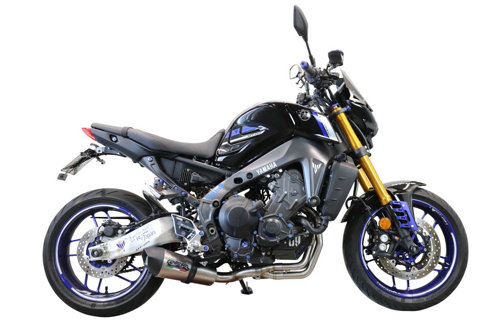 Exhaust compatible with Yamaha Mt-09 2014-2020, Gpe Ann. titanium, Racing full system exhaust, including removable db killer 