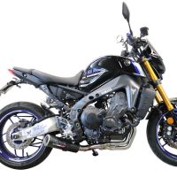 Scarico compatibile con Yamaha XSR900 2022-2024, M3 Black Titanium, Scarico completo racing, fornito con db killer estraibile e collettore, non legale per uso stradale
