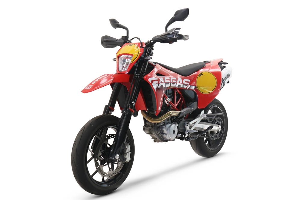 Scarico compatibile con Gas Gas ES 700 2023-2024, Albus Evo4, Terminale di scarico omologato, fornito con db killer estraibile, catalizzatore e raccordo specifico