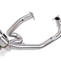 Exhaust system compatible with Ktm LC 8 Super Adventure 1290 R 2021-2024, DUNE Poppy, Racing full system exhaust, including removable db killer/spark arrestor 