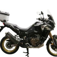 TOP CASE - BAULETTO GPR TECH COMPATABILE CON Honda Crf 1100 L Africa Twin 2020/2024 e5 GPR TECH BAULETTO TOP CASE ALPI-TECH 35 LT. COLORE ARGENTO CON PIASTRA SPECIFICA 