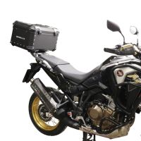 TOP CASE - BAULETTO GPR TECH COMPATABILE CON Honda Crf 1100 L Africa Twin 2020/2024 e5 GPR TECH BAULETTO TOP CASE ALPI-TECH 35 LT. COLORE NERO CON PIASTRA SPECIFICA 
