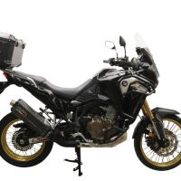 TOP CASE - BAULETTO GPR TECH COMPATABILE CON Honda Crf 1100 L Africa Twin 2020/2024 e5 GPR TECH BAULETTO TOP CASE ALPI-TECH 35 LT. COLORE NERO CON PIASTRA SPECIFICA 
