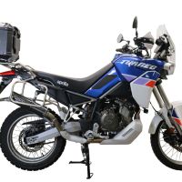 Top case in aluminum, black silver color with specific plate included Top case GPR TECH compatible with  Aprilia Tuareg 660 2021/2024 e5