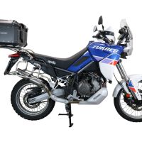 Top case in aluminum, black silver color with specific plate included Top case GPR TECH compatible with  Aprilia Tuareg 660 2021/2024 e5