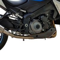 Scarico compatibile con Suzuki Gsx-S 1000 F 2015-2016, M3 Black Titanium, Scarico completo omologato,fornito con db killer estraibile,catalizzatore e collettore