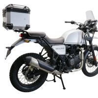 TOP CASE - BAULETTO GPR TECH COMPATABILE CON Royal Enfield Himalayan 410 2017/2023 GPR TECH BAULETTO TOP CASE ALPI-TECH 26 LT, COLORE ARGENTO CON PIASTRA SPECIFICA 