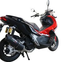 Scarico compatibile con Honda X-Adv 150 2020-2023, Furore Nero, Scarico completo racing, fornito con db killer estraibile e collettore, non conforme per uso stradale