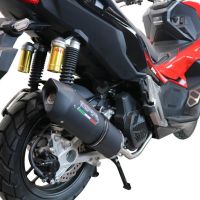 Exhaust system compatible with Honda X-Adv 150 2020-2023, Furore Nero, Racing full system exhaust, including removable db killer 