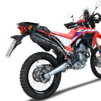Scarico compatibile con Honda Crf 300 L - Rally 2021-2024, GP Evo4 Poppy, Terminale di scarico omologato,fornito con db killer estraibile,catalizzatore e collettore