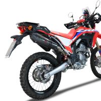 Scarico compatibile con Honda Crf 300 L / Rally 2021-2024, Gpe Ann. Poppy, Terminale di scarico Racing, con raccordo specifico e db killer estraibile, non conforme per uso stradale