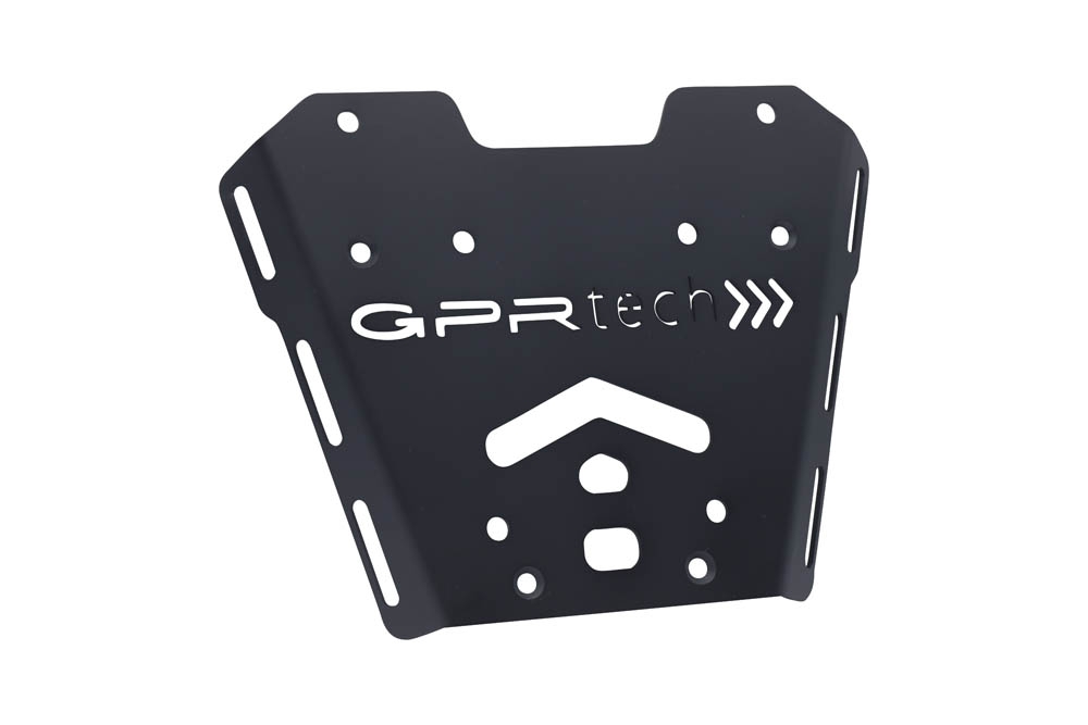 SPECIFIC PLATE IN TITANIUM TOP CASE-ALPITECH 35/55 LT GPR TECH compatible with  Honda X-Adv 750 2016/2020 e4