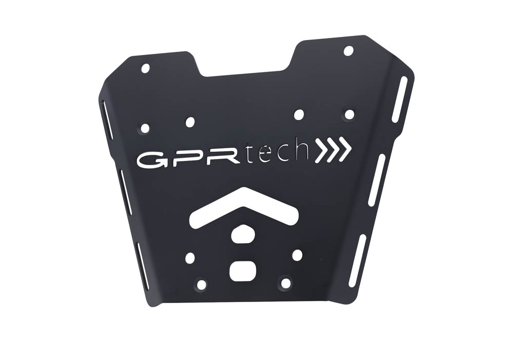 SPECIFIC PLATE IN TITANIUM TOP CASE-ALPITECH 35/55 LT GPR TECH compatible with  Honda X-Adv 750 2016/2020 e4