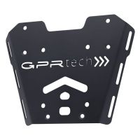 SPECIFIC PLATE IN TITANIUM TOP CASE-ALPITECH 35/55 LT GPR TECH compatible with  Honda X-Adv 750 2016/2020 e4