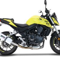 Scarico compatibile con Honda CB 750 Hornet 2023-2024, Albus Evo4, Scarico omologato, silenziatore con db killer estraibile e raccordo specifico