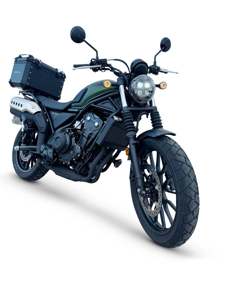 TOP CASE - BAULETTO GPR TECH COMPATABILE CON Honda CL 500 2023/2025 GPR TECH BAULETTO TOP CASE ALPI-TECH 55 LT COLORE NERO CON PIASTRA SPECIFICA 
