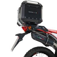 TOP CASE - BAULETTO GPR TECH COMPATABILE CON Honda Crf 300 L / Rally 2021/2024 e5 GPR TECH BAULETTO TOP CASE ALPI-TECH 26 LT, COLORE NERO CON PIASTRA SPECIFICA 