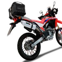 TOP CASE - BAULETTO GPR TECH COMPATABILE CON Honda Crf 300 L / Rally 2021/2024 e5 GPR TECH BAULETTO TOP CASE ALPI-TECH 26 LT, COLORE NERO CON PIASTRA SPECIFICA 