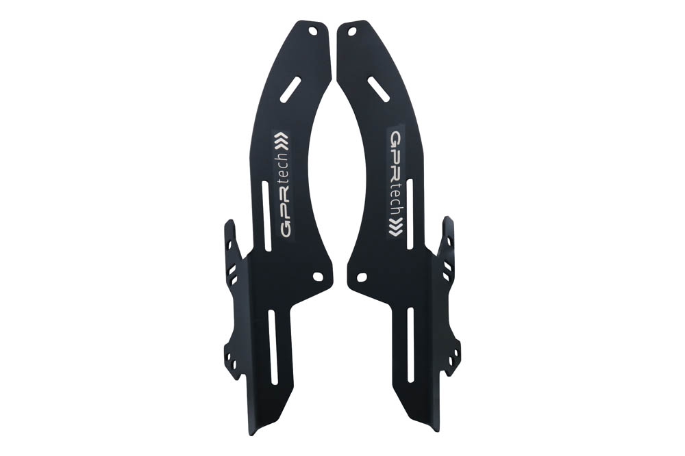 SPECIFIC TITANIUM PLATE TOP CASE-ALPITECH 35 LT roof rack GPR TECH compatible with  Honda Crf 300 L / Rally 2021/2024 e5