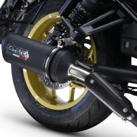 Exhaust system compatible with Honda Cmx 1100 Rebel 2021-2023, Ghisa , Homologated legal slip-on exhaust including removable db killer and link pipe 