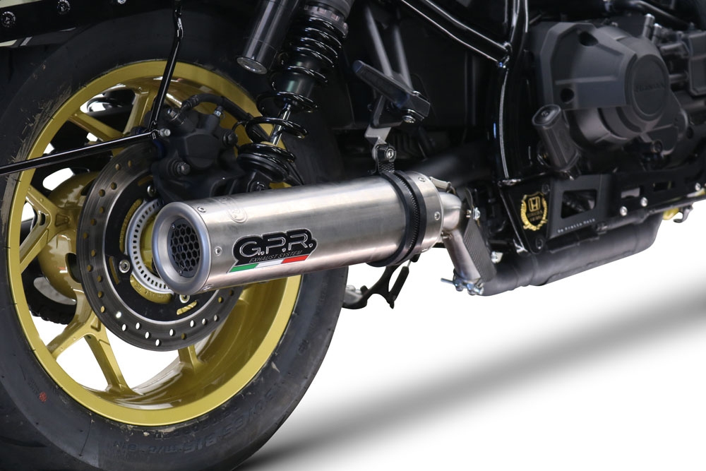 Scarico compatibile con Honda Cmx 1100 Rebel 2021-2024, M3 Inox , Scarico omologato, silenziatore con db killer estraibile e raccordo specifico