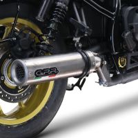 Exhaust system compatible with Honda Cmx 1100 Rebel 2021-2023, M3 Inox , Homologated legal slip-on exhaust including removable db killer and link pipe 