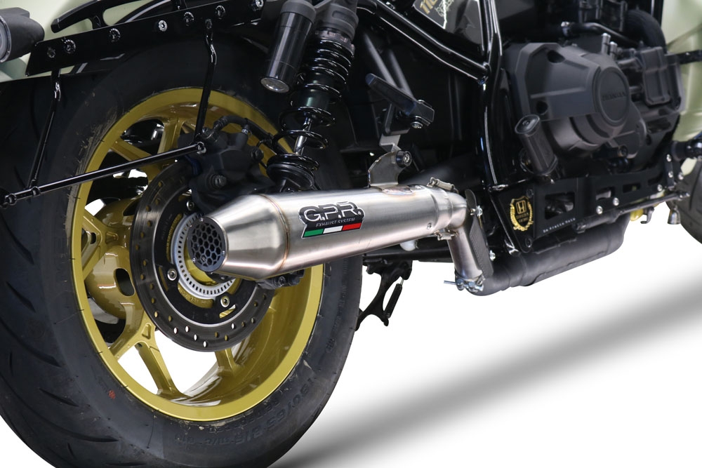Scarico compatibile con Honda Cmx 1100 Rebel 2021-2024, Ultracone, Scarico omologato, silenziatore con db killer estraibile e raccordo specifico