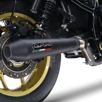 Scarico compatibile con Honda Cmx 1100 Rebel 2021-2024, Ultracone Nero, Scarico omologato, silenziatore con db killer estraibile e raccordo specifico