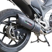 Scarico compatibile con Honda Nc 750 X - S Dct 2021-2023, Furore Evo4 Nero, Scarico omologato, silenziatore con db killer estraibile e raccordo specifico