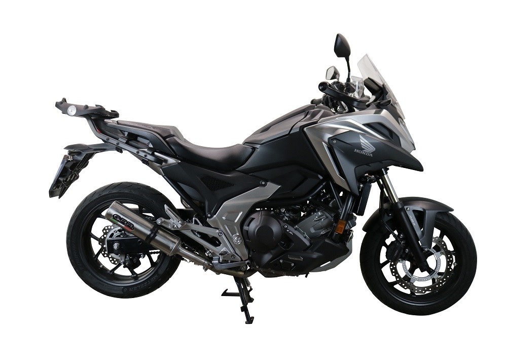 Scarico compatibile con Honda Nc 750 X - S Dct 2021-2023, M3 Inox , Scarico omologato, silenziatore con db killer estraibile e raccordo specifico