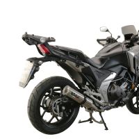 Scarico compatibile con Honda Nc 750 X - S Dct 2021-2023, M3 Inox , Scarico omologato, silenziatore con db killer estraibile e raccordo specifico