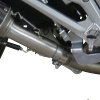 Exhaust system compatible with Honda Integra 750 2016-2020, GP Evo4 Poppy, Homologated legal slip-on exhaust including removable db killer and link pipe 