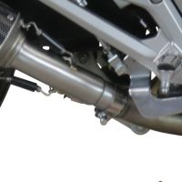 Scarico compatibile con Honda Nc 750 X - S Dct 2021-2023, Furore Evo4 Poppy, Scarico omologato, silenziatore con db killer estraibile e raccordo specifico