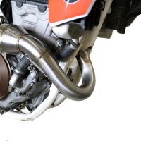 Scarico compatibile con Ktm XC-F 350 2016-2018, Pentacross Inox, Scarico completo racing, fornito con db killer estraibile e collettore, non legale per uso stradale