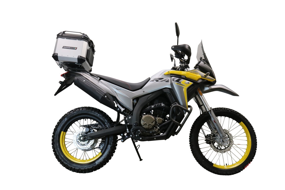 TOP CASE - BAULETTO GPR TECH COMPATABILE CON Voge 300Rally 2022/2024 e5 GPR TECH BAULETTO TOP CASE ALPI-TECH 35 LT. COLORE ARGENTO CON PIASTRA SPECIFICA 