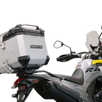TOP CASE - BAULETTO GPR TECH COMPATABILE CON Voge 300Rally 2022/2024 e5 GPR TECH BAULETTO TOP CASE ALPI-TECH 35 LT. COLORE ARGENTO CON PIASTRA SPECIFICA 